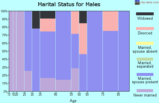 Greencastle marital status for males