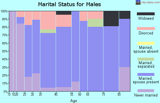 Green City marital status for males