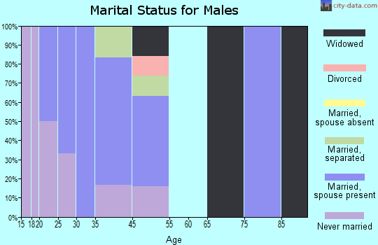 Haywood City marital status for males