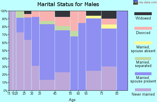 Ironton marital status for males