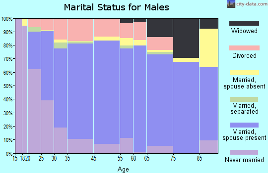 Kennett marital status for males