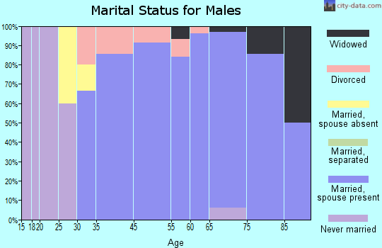 Lake Winnebago marital status for males
