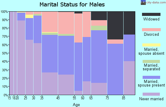 Maplewood marital status for males