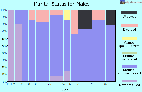 Meadville marital status for males