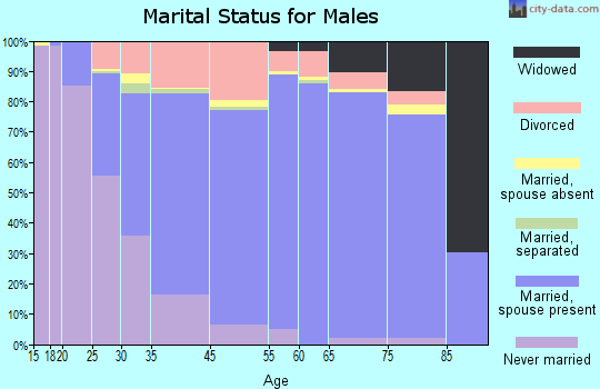 Mehlville marital status for males