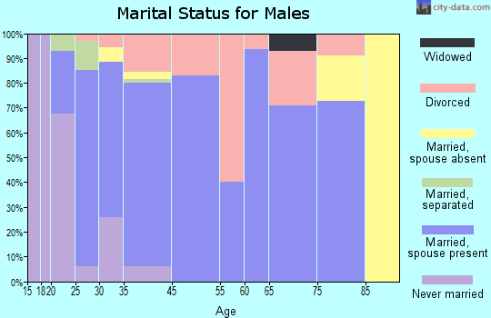 Miner marital status for males