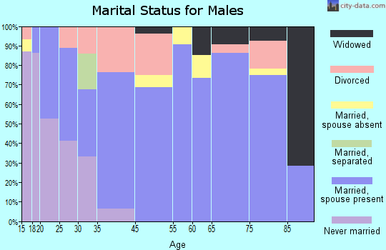 Mountain Grove marital status for males