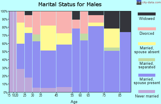 Mount Vernon marital status for males