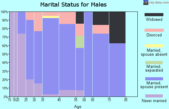 New Bloomfield marital status for males
