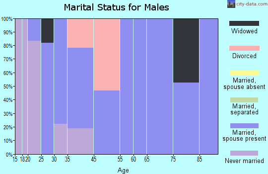 New Hampton marital status for males