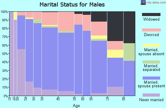 Ozark marital status for males