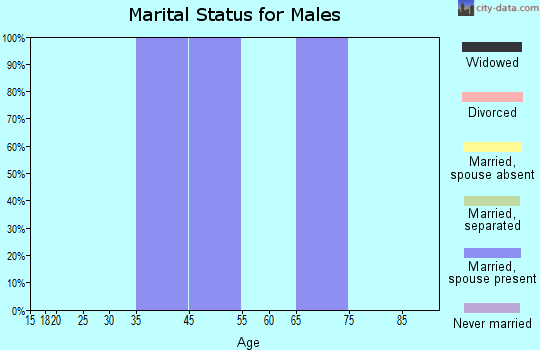 River Bend marital status for males