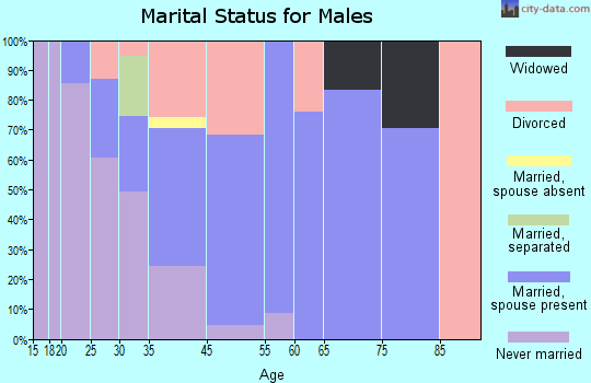 Riverview marital status for males