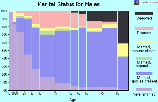 St. Joseph marital status for males