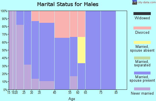 Smithton marital status for males