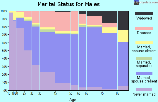 Springfield marital status for males