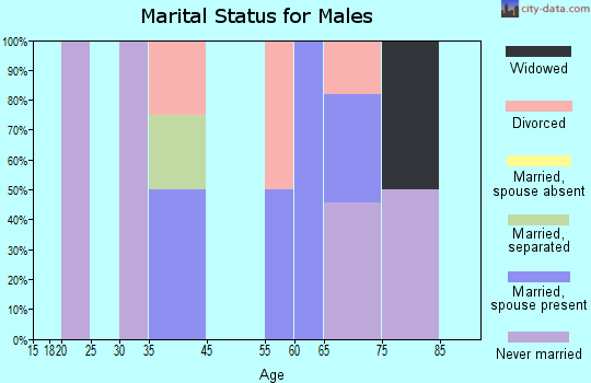 Sumner marital status for males