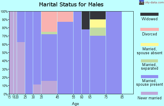 Washburn marital status for males