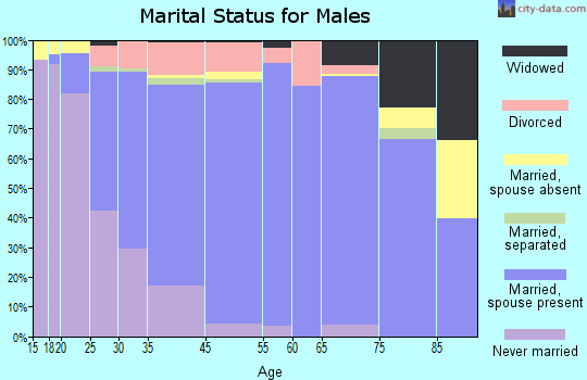 Washington marital status for males