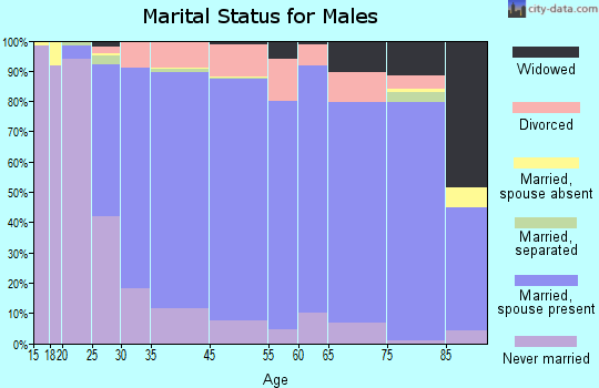 Webster Groves marital status for males