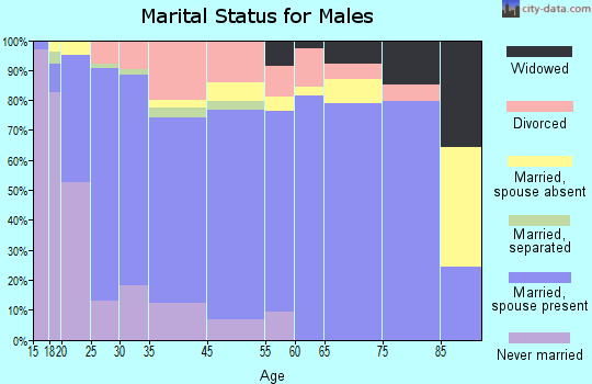 West Plains marital status for males