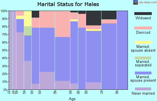 Woodson Terrace marital status for males