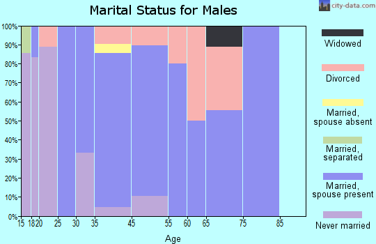 Wyaconda marital status for males