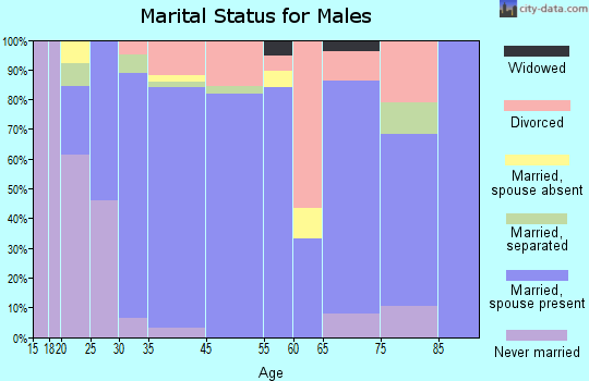 Absarokee marital status for males