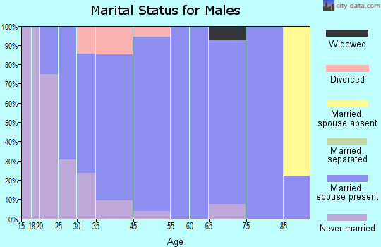Amsterdam-Churchill marital status for males
