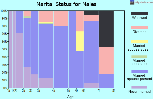 Belgrade marital status for males