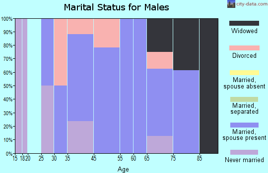 Clyde Park marital status for males