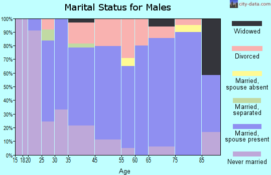 Deer Lodge marital status for males