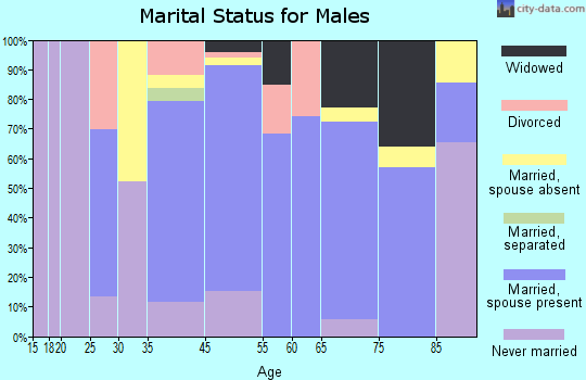 Glasgow marital status for males