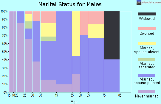 Hays marital status for males