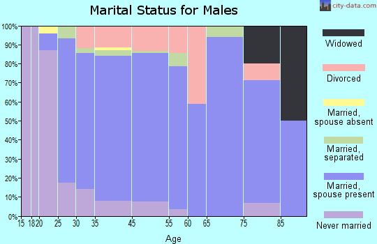 Manhattan marital status for males
