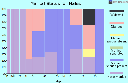 Saco marital status for males