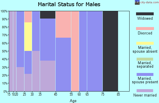 St. Pierre marital status for males