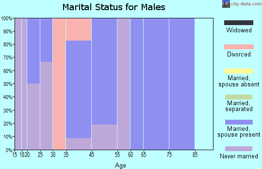 Willow Creek marital status for males