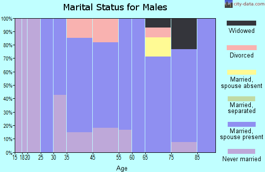 Arcadia marital status for males