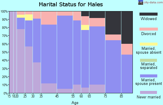 Auburn marital status for males