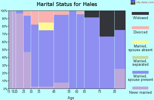 Bennington marital status for males