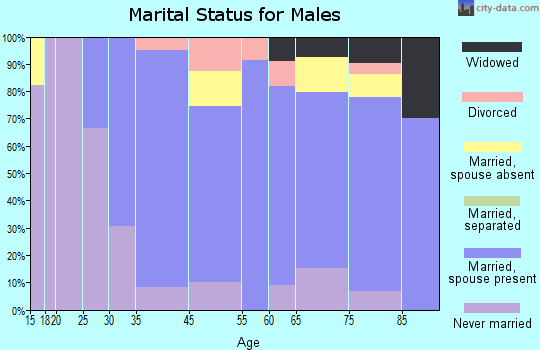 Bloomfield marital status for males