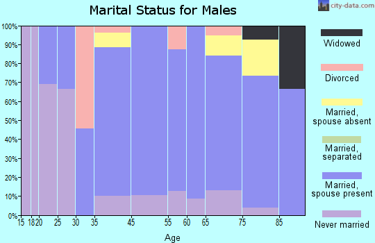 Blue Hill marital status for males