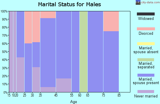 Brainard marital status for males