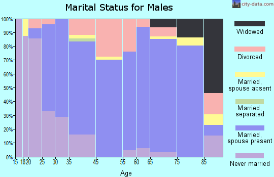 Bridgeport marital status for males