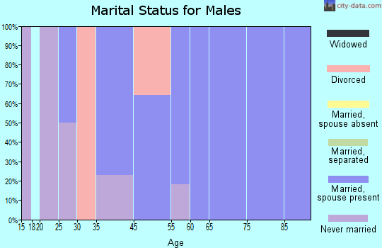 Broadwater marital status for males