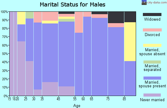 Broken Bow marital status for males