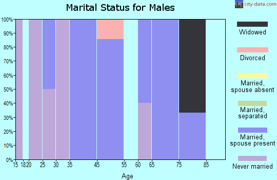 Burr marital status for males