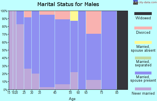 Ceresco marital status for males
