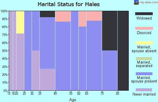 Clarks marital status for males